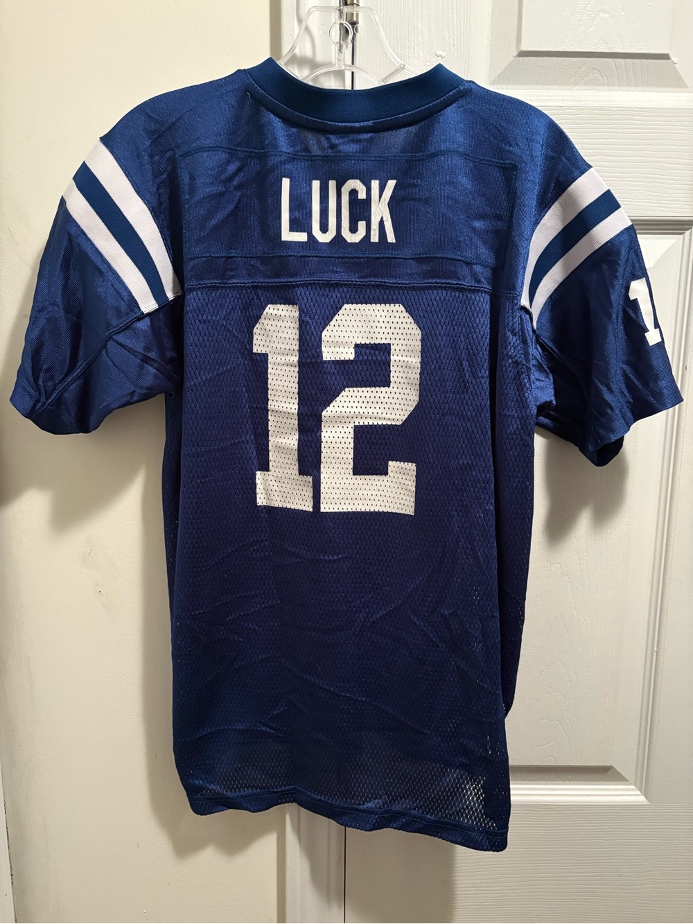Andrew Luck Indianapolis Colts Reebok NFL Equipment Blue Replica Home Jersey